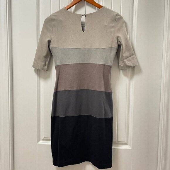 BCBGMAXAZRIA Kelly Ann Colorblock Bodycon Dress Grey – XS - Picture 8 of 16